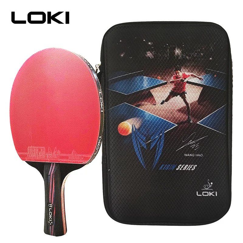 

Genuine LOKI X-3 ITTF Table Tennis Racket Bat Profesional High Elasticity Sponge Rubber Ping Pong Racket with Original Bag