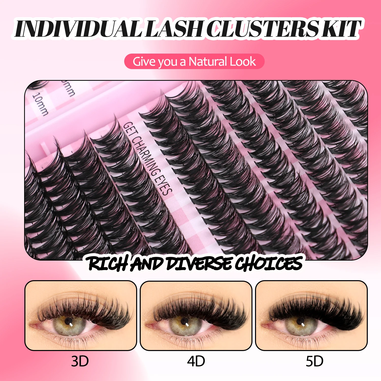 DIY Lash Clusters Set with Bond & Seal