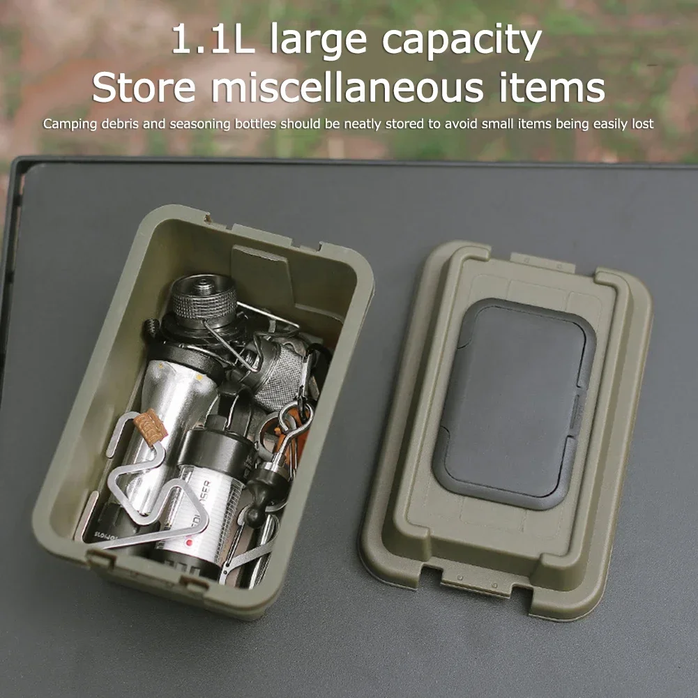 Outdoor Tissue Box Camping Desktop Storage Box Portable Picnic Seasoning Storage Box Miscellaneous Bucket Tissue Storage Box image 5