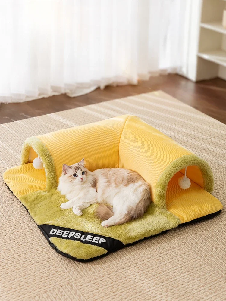 

Y Y Cat Nest Tunnel Winter Warm Closed Four Seasons Universal Catdoor