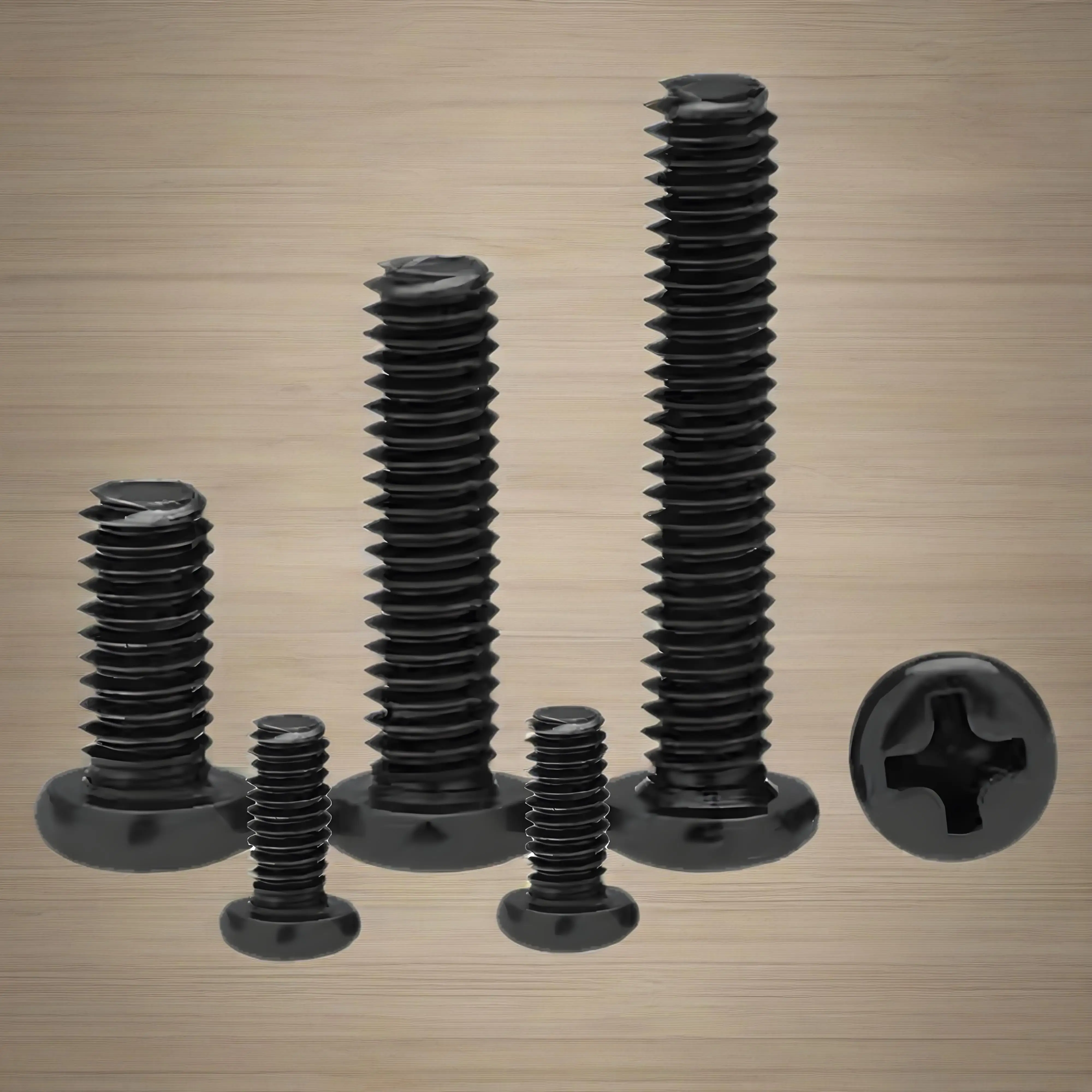 Hardened carbon steel cross round head screw M1.2 1.4 M1.7 M2 M2.5 M3 M4 Electronic Small Recessed Pan Head Phillips Screw GB818