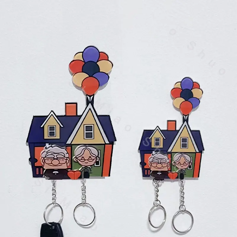 Plus Couple Keychain Hanger Wall Key Holder Home Decor Cartoon Kawaii Key Pendant Backpack Key Ring Storage Rack Christmas Decor