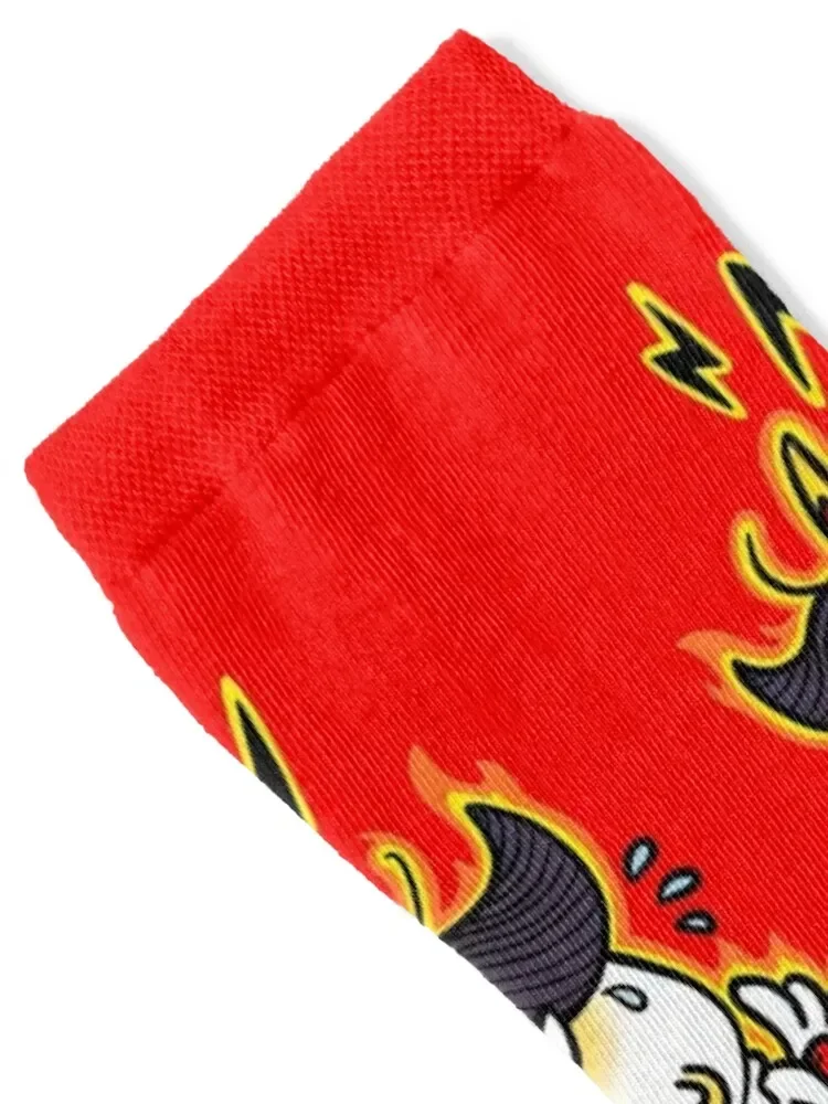 IT'S OS HOT - Chicken Bomb! Buldak Hot Chicken Flavor Ramen. Socks designer brand Stockings man Luxury Woman Socks Men's