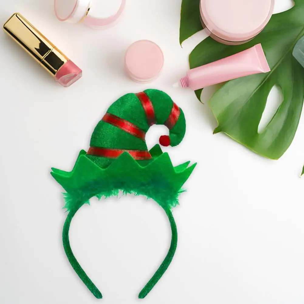 Lovely Hair Band Cute Decorative Gifts Christmas Santa Elf Hat Headband