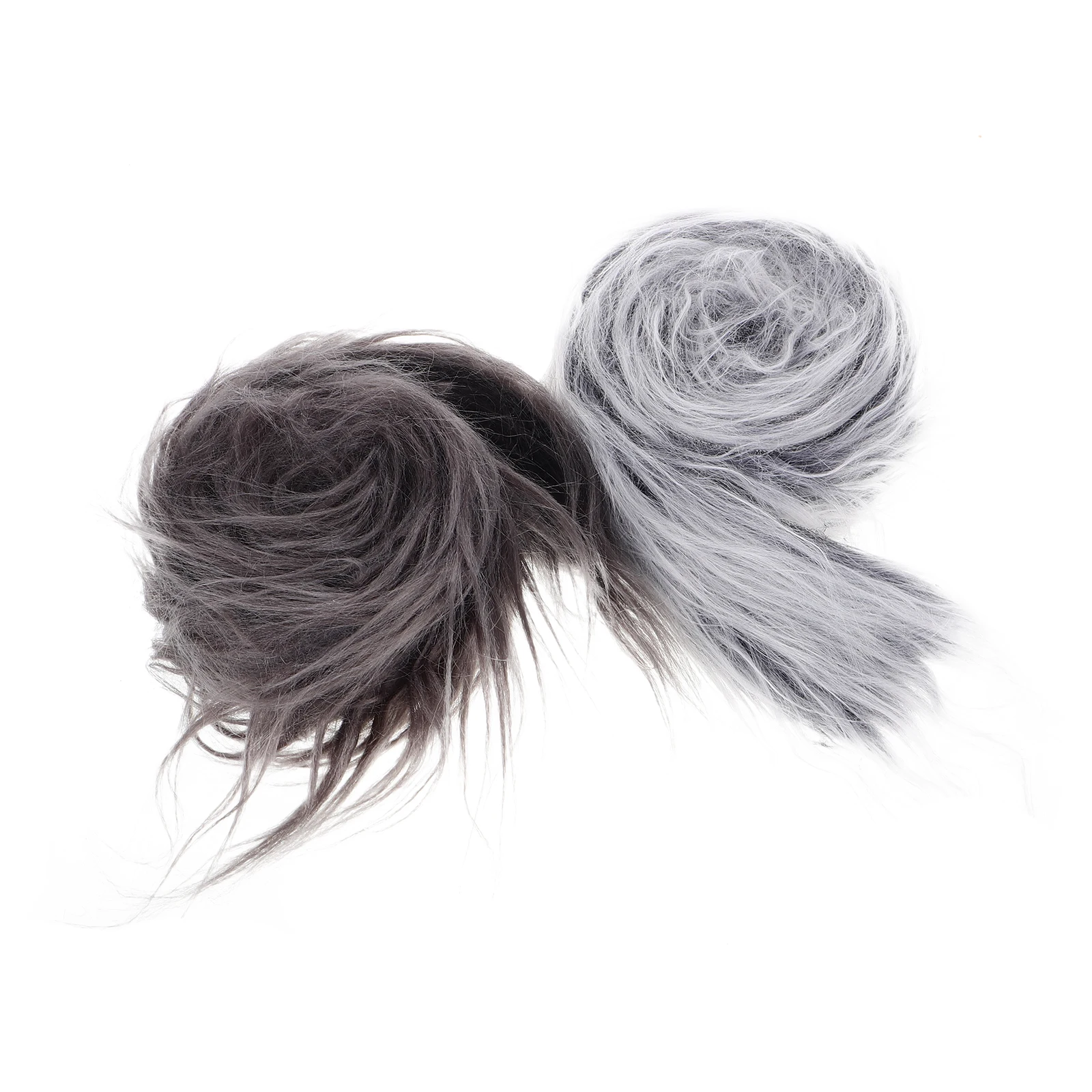 

2pcs Fox Mask Accessories Shaggy Faux Strips 2X59 Inch Precut Diy Craft Decoration For Cosplay Masquerade Party Reusable Trim