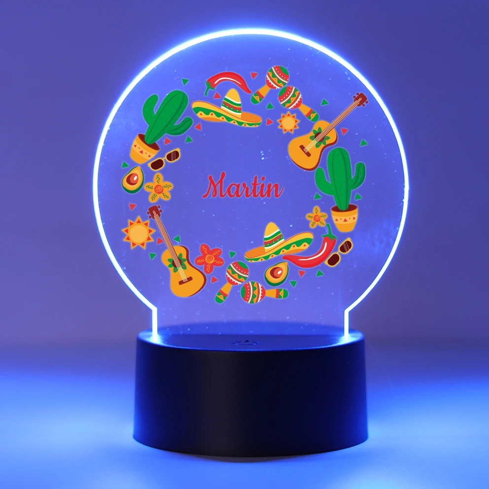 

Personalized Custom Cactus Beauty Night Light Room Decor For Boys Birthday 3D Led Optical Illusion Table Lamp