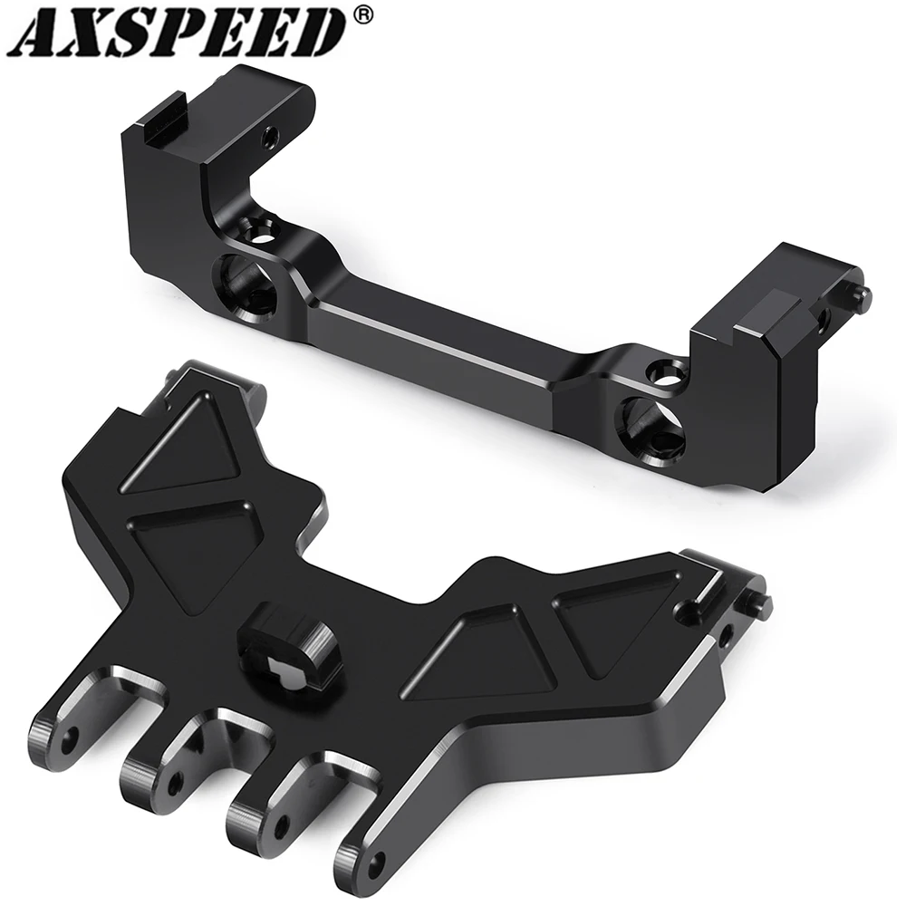 AXSPEED Aluminum Alloy Front Bracket Rear Car Body Shell Fixed Mounting Set for Axial SCX24 GX 470 1/24 RC Crawler Upgrade Parts