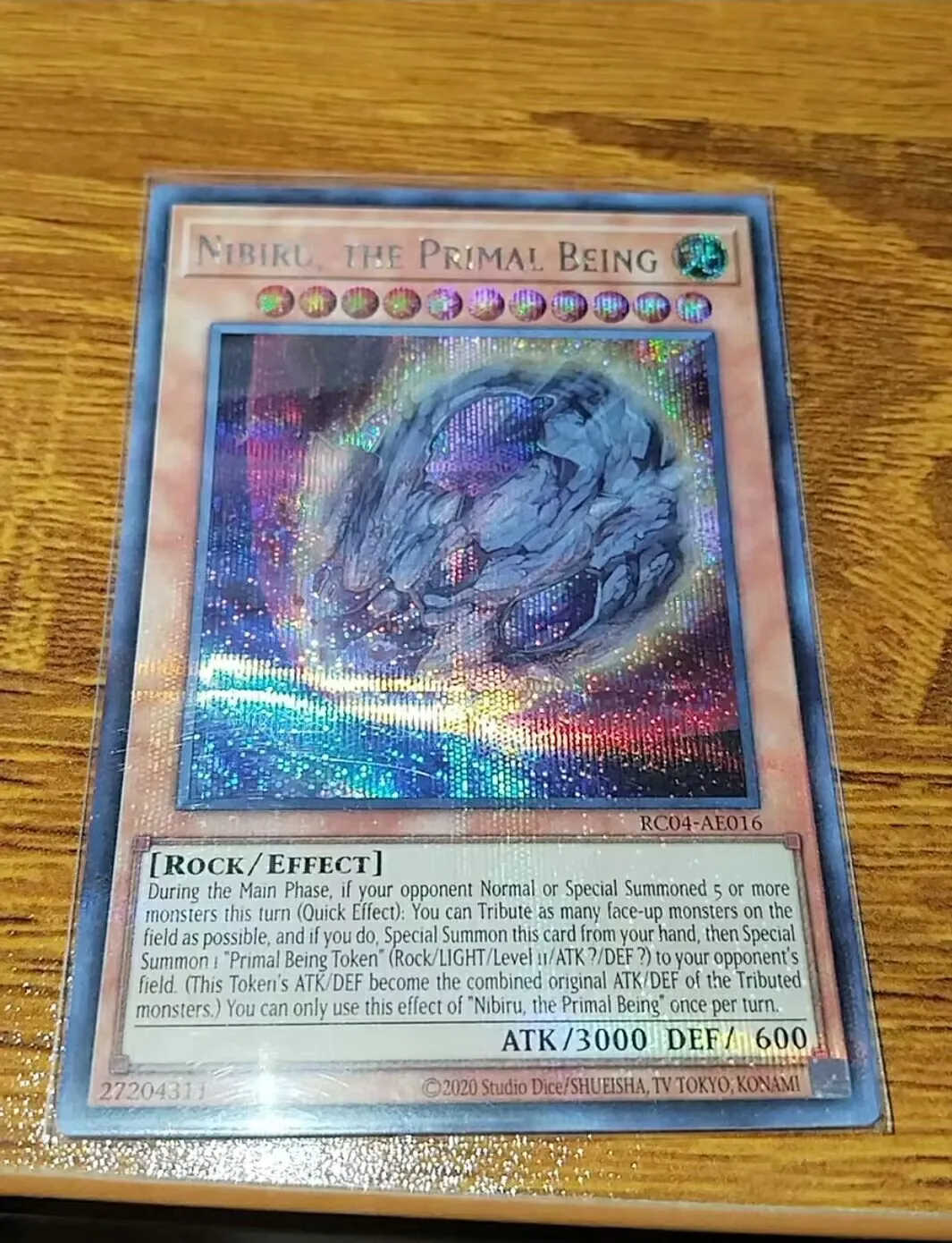 

Yugioh KONAMI Duel Monsters RC04-AE016 Nibiru, the Primal Being Secret Rare Asian English Collection Mint Card