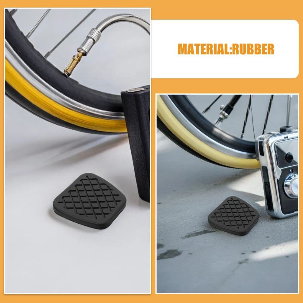 4Pcs Premium Nonslip Rubber Pedal Pads Brake Clutch Cover Set Soft Elastic Auto Foot Pedal Replacement for Vehicle Interior