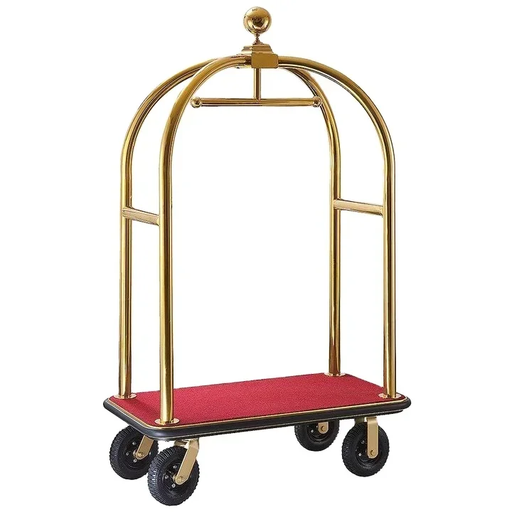 Restaurant Baggage Carts Service Hotel Lage Bellman Trolley---6 inches