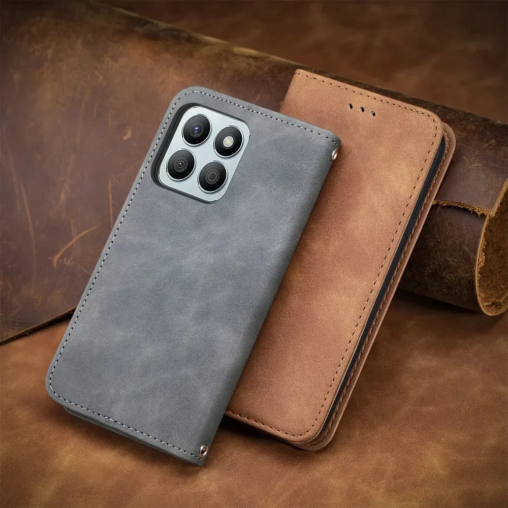 Honor X7C 4G 5G Flip Case Magnetic Leather Smooth Luxury Cover for Honor X7C Case Honor X9C X9 X7 C ALT-NX1 ALT-LX2 Wallet Funda
