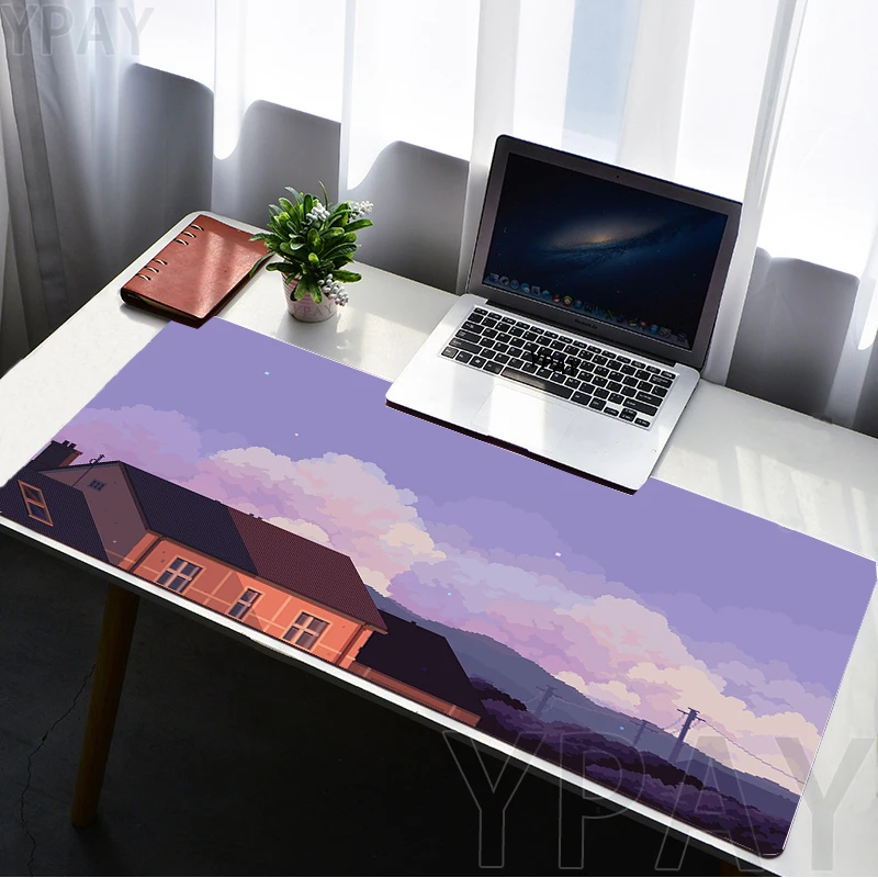 

Pixel Locking Edge Mouse Mats Large Natural Rubber Mouse Pad Gamer Mousepad Desk Pads Computer Keyboard Mat Office Mausepads