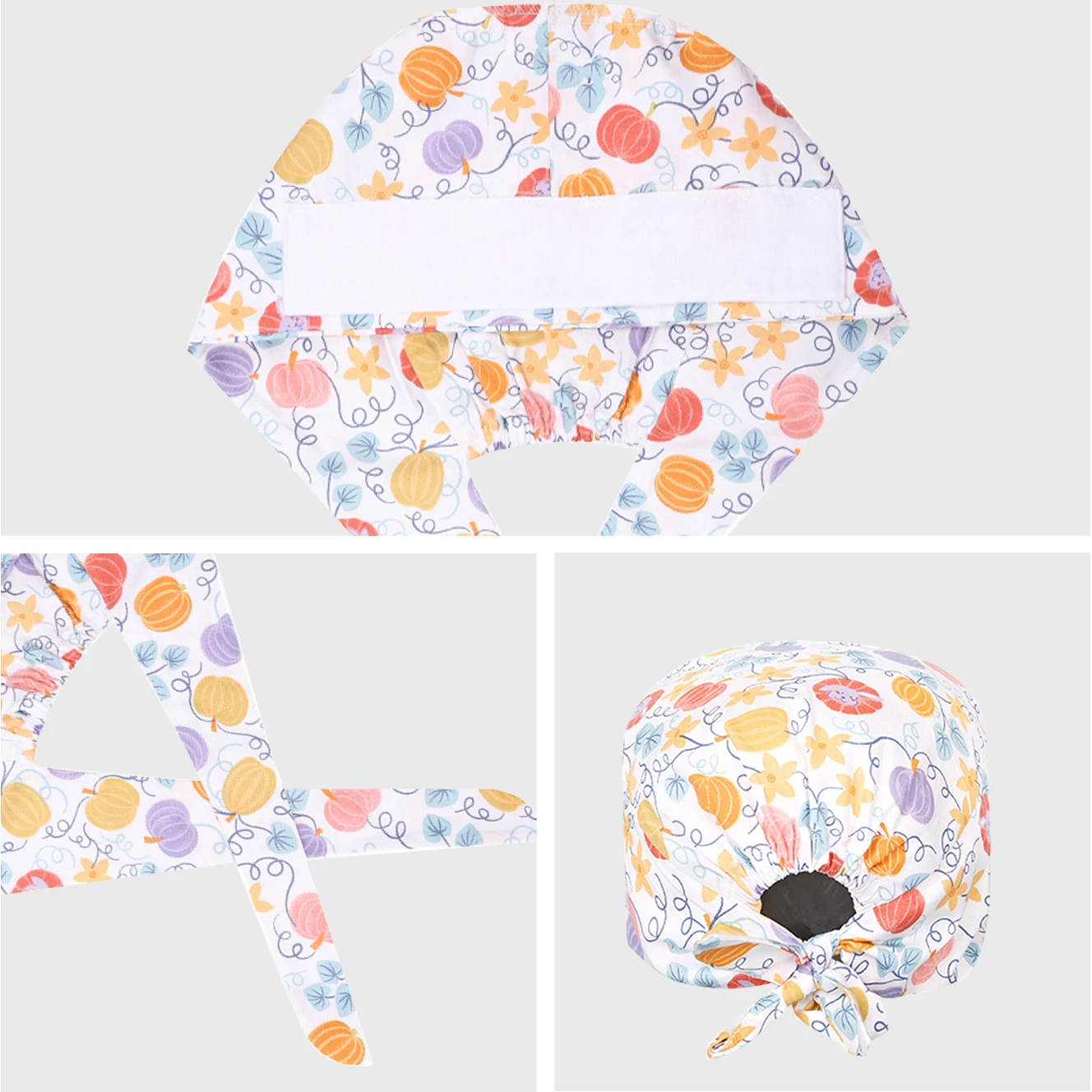 Casquettes de gommage dentaire de dessin animé, chapeaux chirurgicaux médicaux pour femmes, couvre-chef de fonctionnement de cheveux longs, chapeau de travail de laboratoire, casquettes d'infirmière M837