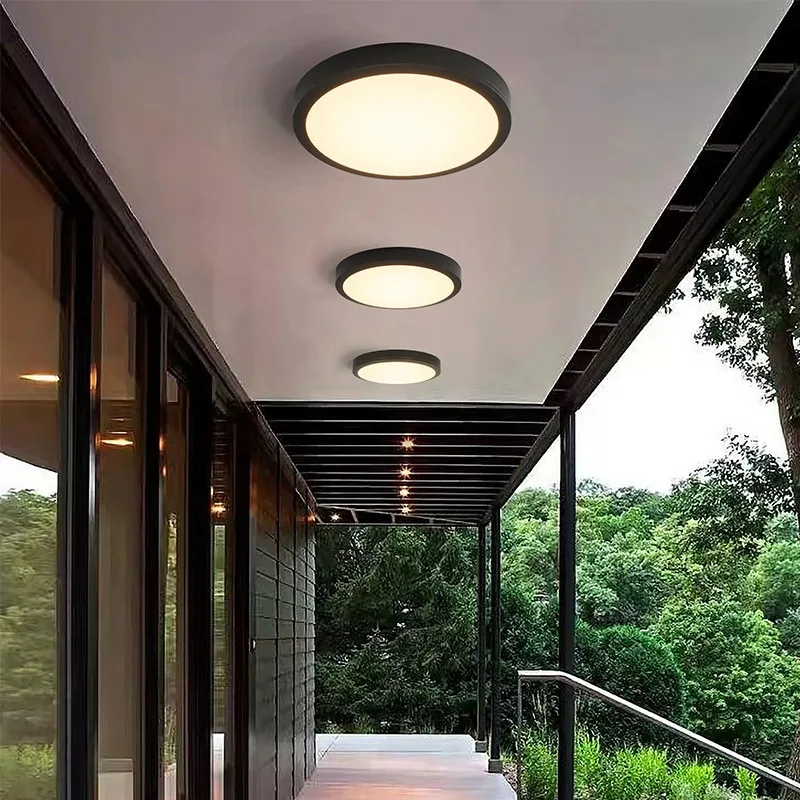 

Outdoor LED Ceiling Light Courtyard Waterproof Home Human Sensing Balcony Garden Garage Courtyard Lighting Ceiling Lamp