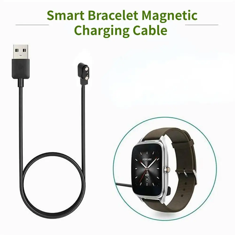 Smart Bracelet Magnetic Charging Cable USB Universal Security Mini Portable Quick 2-pin 2.84mm Smart Watch Data Cable