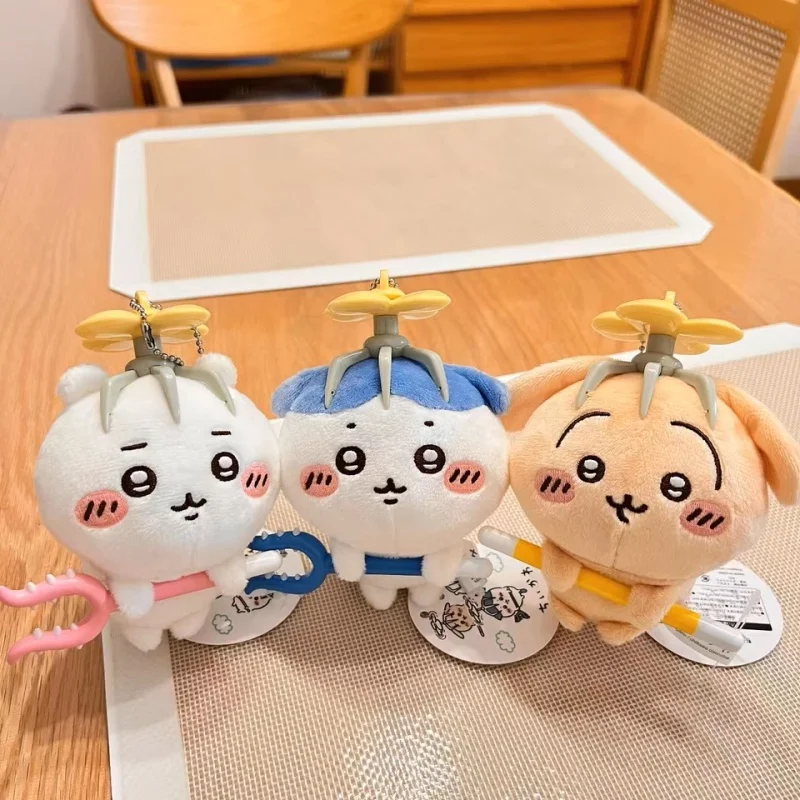 

Chiikawa Plush Toy Flying Conquest Hanging Ornament Soft Stuffed Animal Gift For Women Ussachi Anime Themed Collectible Doll
