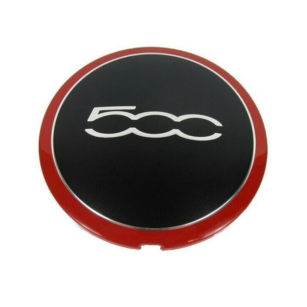 1Pcs 133mm Hubcap for Fiat 500 Wheel Centre Hub Caps Emblem Sticker 68078419AC 68078421AC 51884863 Red