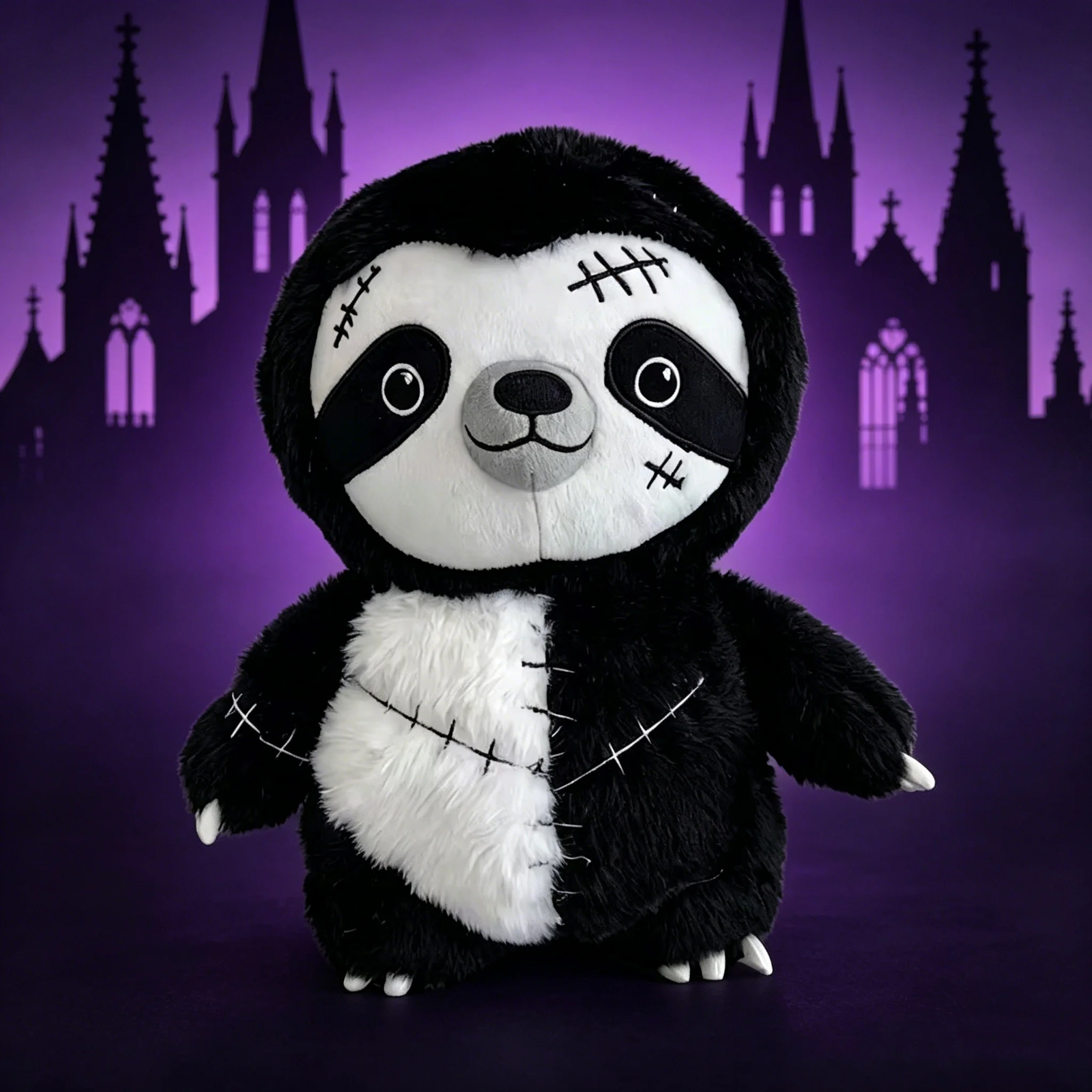 New Sloth Plush Toys Dark Series Toys Halloween Party Atmosphere Decorations Funny Realistic Decorative Ornament Gift For Friend