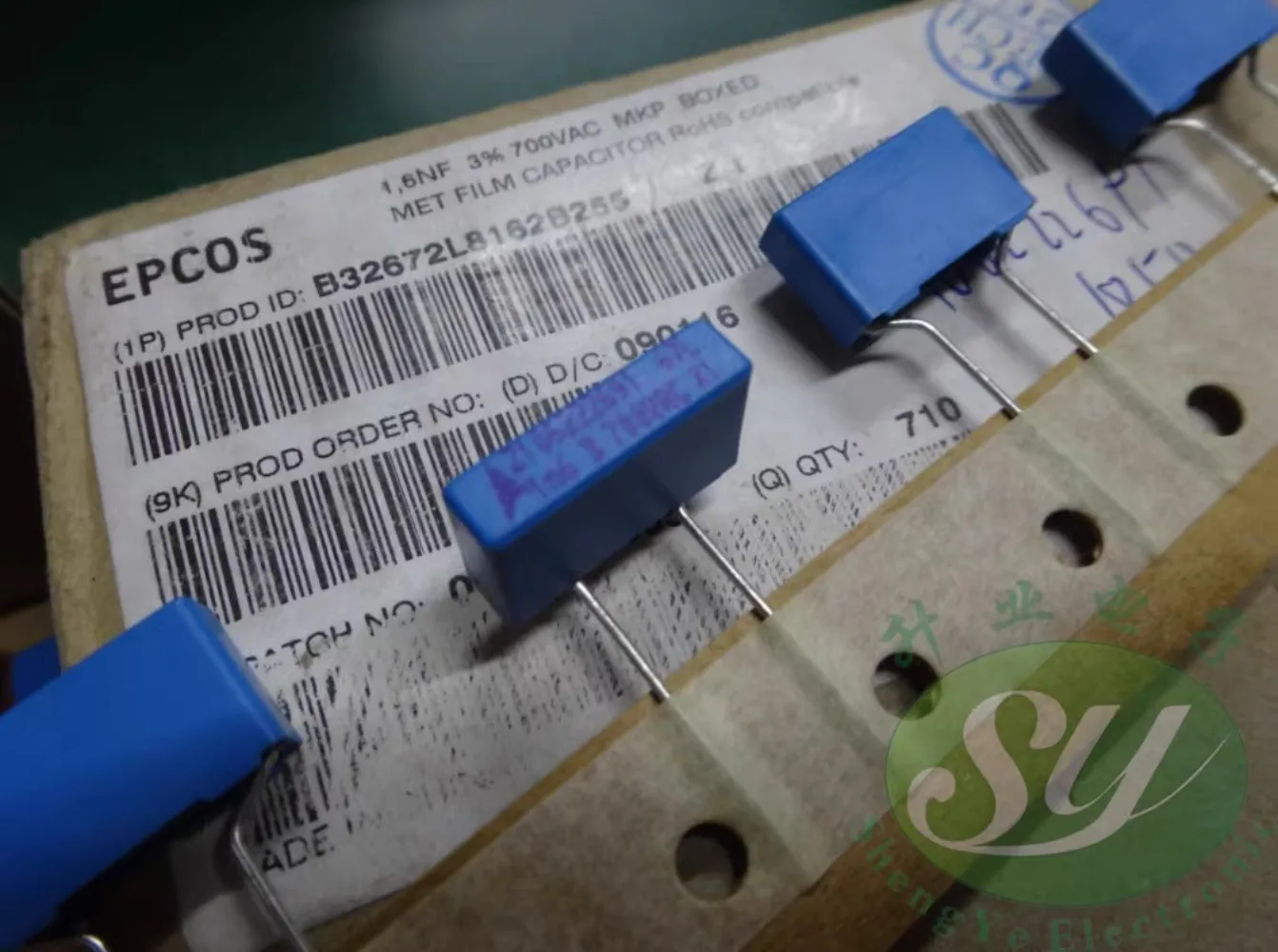 20PCS EPCOS 0.0016uf/700vAC replaces 0.0015uf 1.5nf 1500pf 1n5 New film capacitor