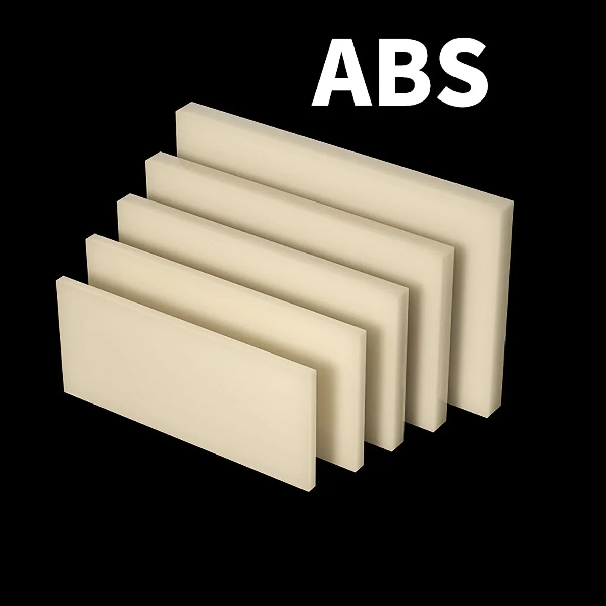 1Pcs 1-20mm ABS Plastic Plates Sheet CNC Engeering Materials Beige 100x100 100x200 200x200 200x300 250x250 300x300 300x400mm