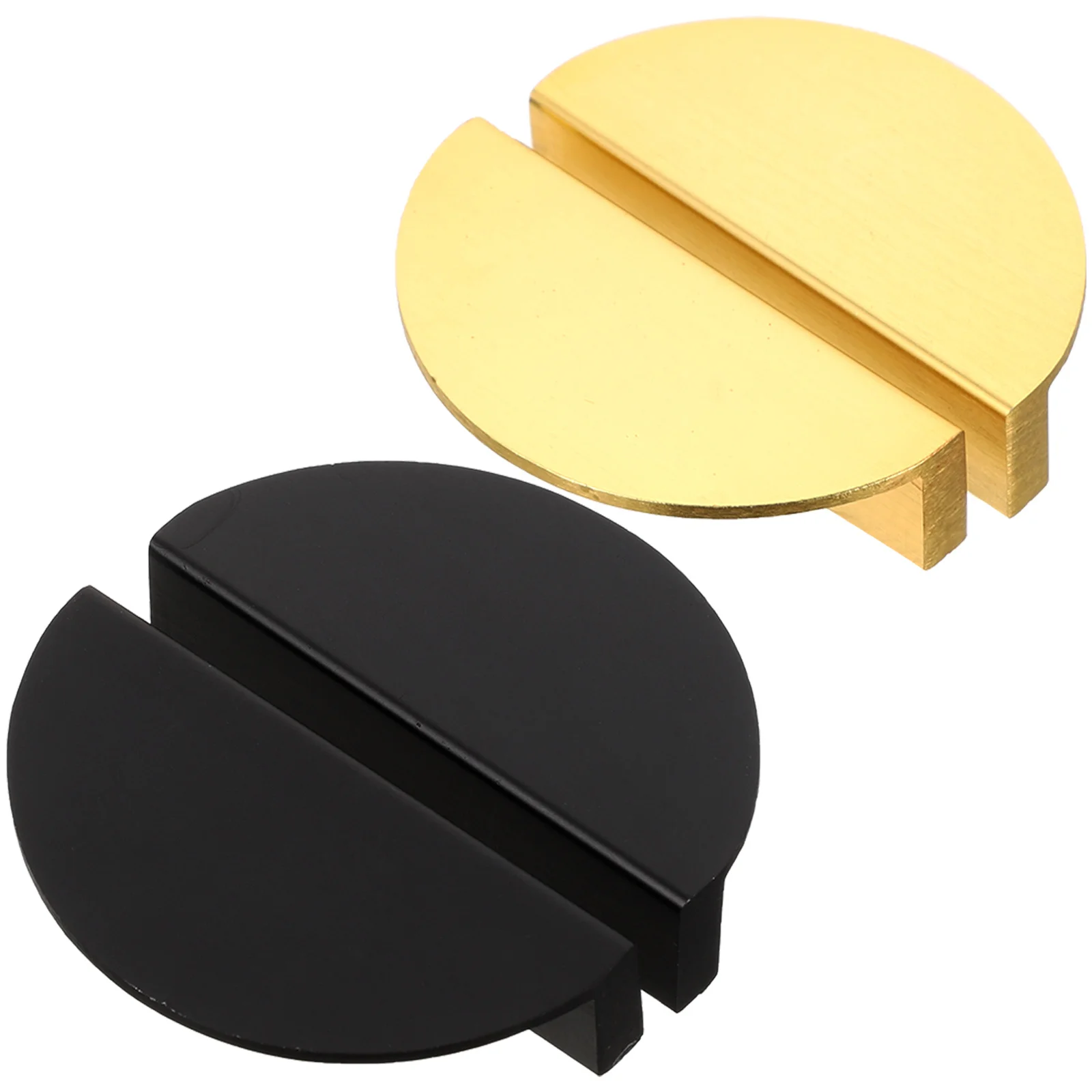 

4Pcs Semicircle Cabinet Pulls Durable Aluminum Alloy Handles Modern Dresser Drawer Knobs for Furniture Dresser Drawer Knobs