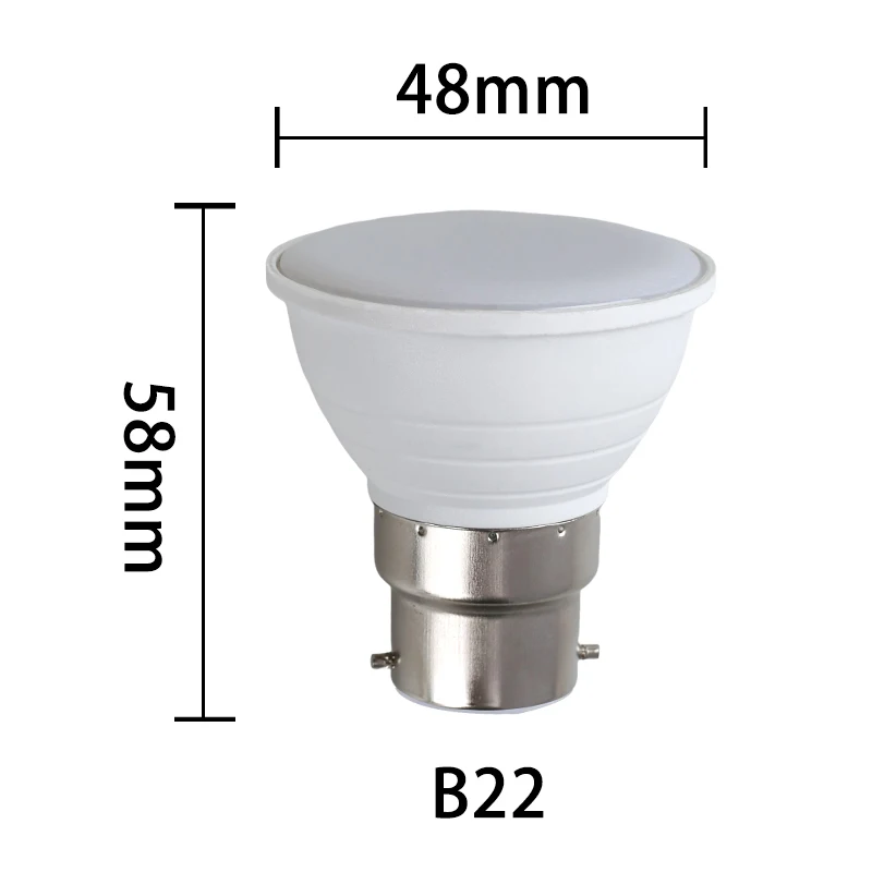 Imagem -04 - Refletor Led Regulável para Casa Lâmpada Luz Descendente ca 110v 220v w Mr16 Gu10 E27 B22 Gu5.3 30006000k Iluminação 120 ° Peças 10