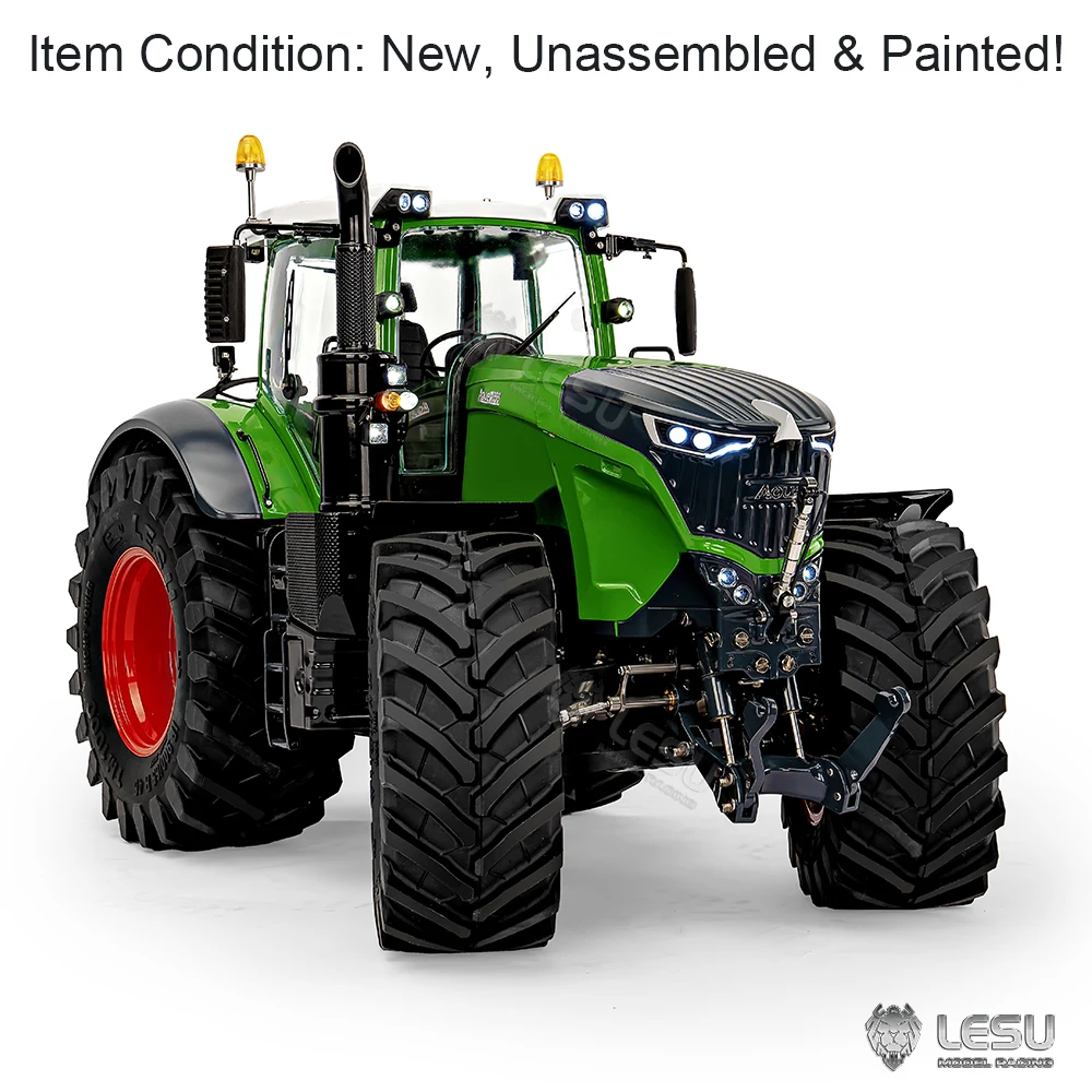 Pre Sale New 1/14 Scale LESU 1050 4X4 RC Hydraulic Profession Class Tractor KIT Metal Chassis RC Car Vehicle Toy Model