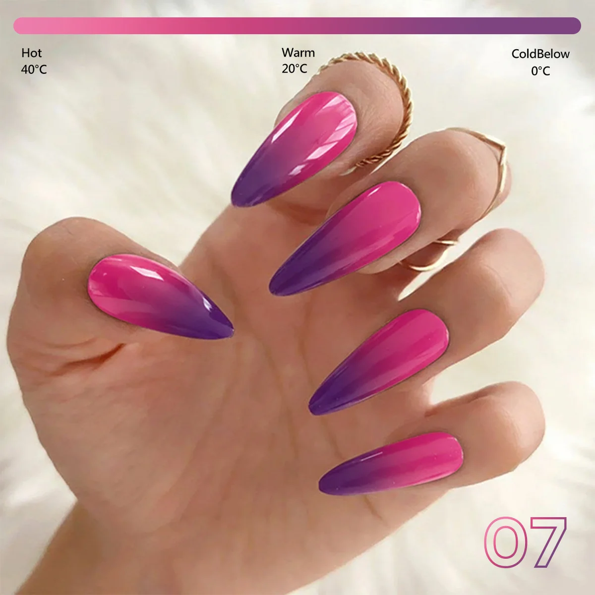 1Pcs Thermal Color Changing Gel Nail Polish Temperature Change Soak Off UV LED Semi Permanent Varnish Nail Art Manicure Gel