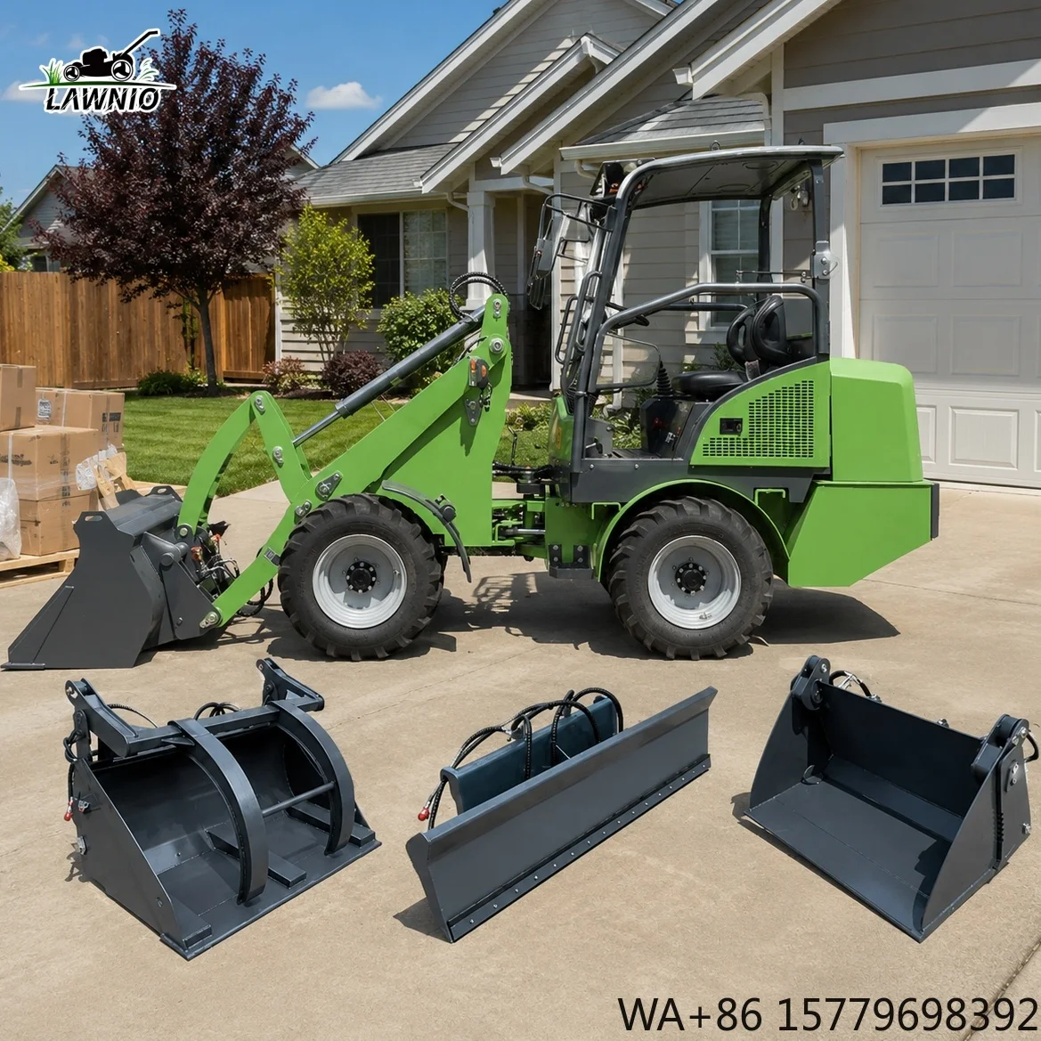 Popular Model Wheel Loader Full Hydraulic Steering  Suitable for Narrow Spaces Factory Workshop Electric Loader