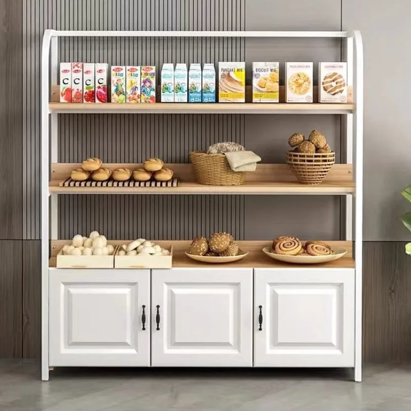 Cake Shop Bread Shelf Display Rack Baking Pastry Open Small Shelf Bread Cabinet Display Cabinet Side Cabinet