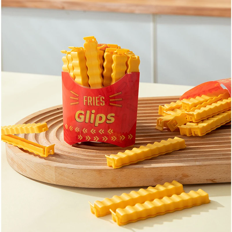 12 Stück Kartoffelförmige Tragbare Küchen-Aufbewahrungsclips, Snackbeutel-Verschlussclips, ABS Magnetisches Versiegelungswerkzeug – Detail 5