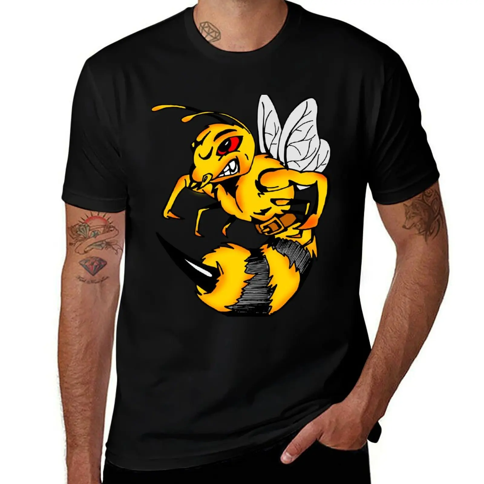 

wasp T-Shirt plus sizes animal prinfor boys plus size tops plain white t shirts men