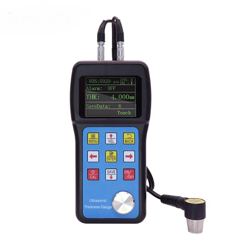 JITAI Color Display Ultrasonic Thickness Gauge Meter 0.001mm Metals Plastic Ceramics Glass Thickness Measuring Tools 0.75~700 mm