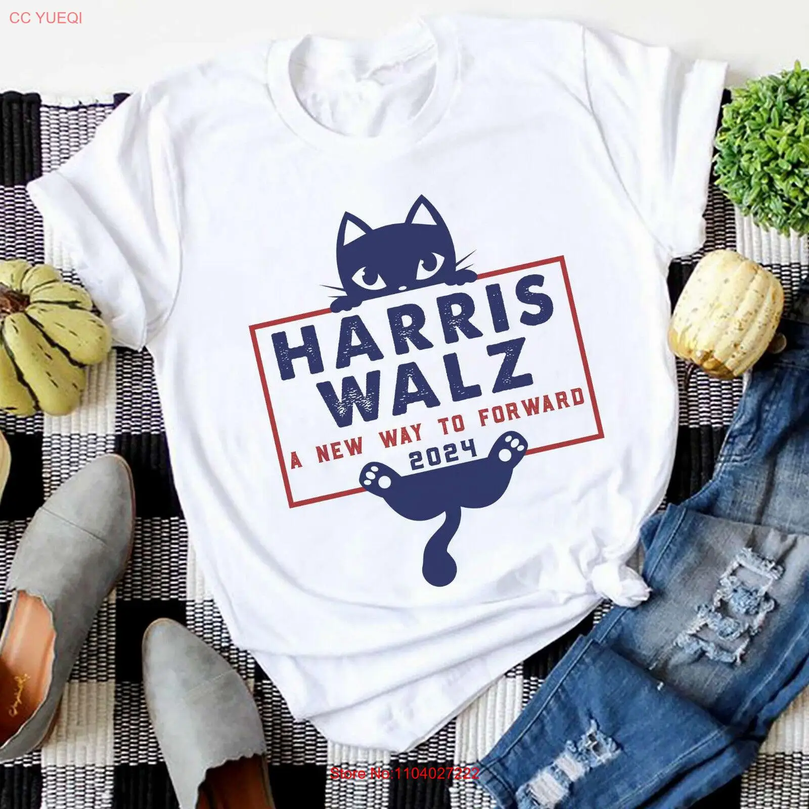 A New Way To Forward Harris Walz Shirt, Childless Cat Lady Harris Walz 2024 Tee