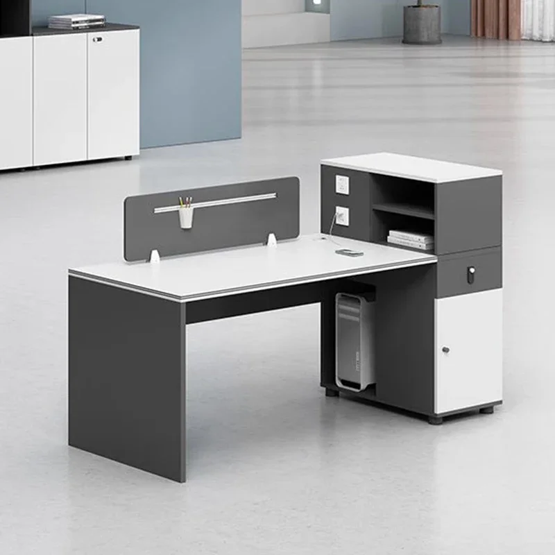 

Modern Wooden Office Desk Study Computer Gaming Bedroom Drawer Office Desk Reception Design Aesthetic Ufficio Home Furniture