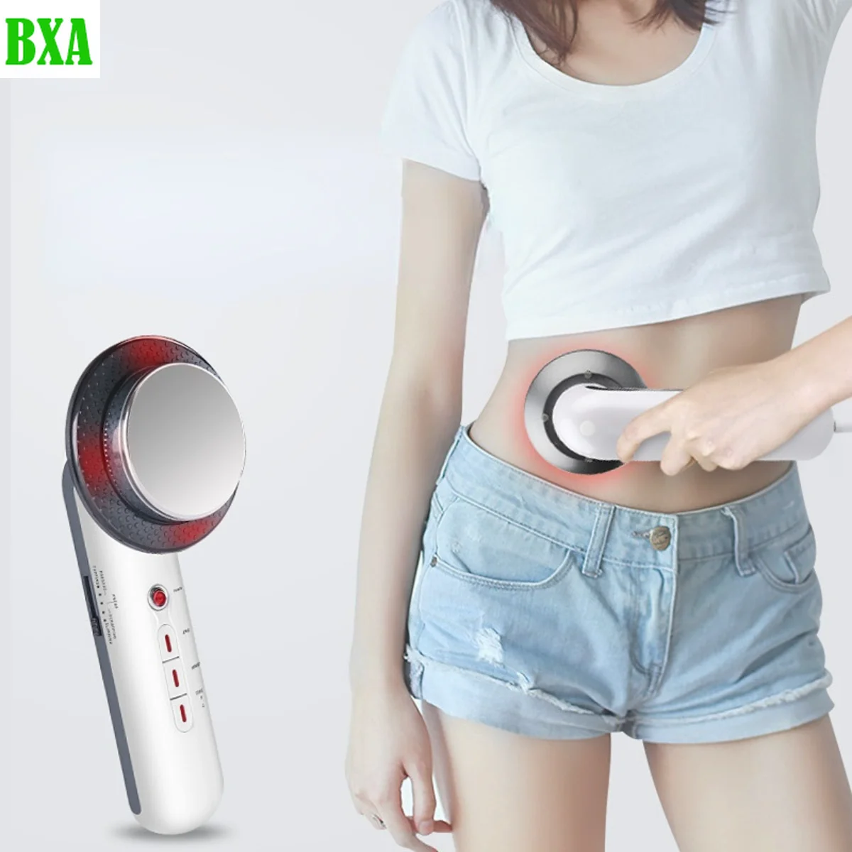 Ultrasonic Body Slimming Massager, EMS ultra-som cavitação, terapia infravermelha, ferramenta de beleza, aperto da pele, 3 em 1