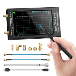 Nanovna-f v3ベクトルネットワークアナライザー、新しい、6ghz、4.3インチ、hf、vhf、uhf、vna、アンテナテスター、801スキャンポイント