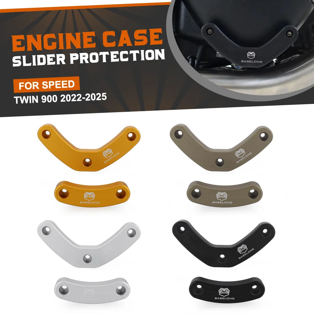 

FOR Speed Twin 900 2022-2023-2024-2025 Motorcycle CNC Left And Right Engine Case Slider Protector Set Speed Twin / Thruxton 1200