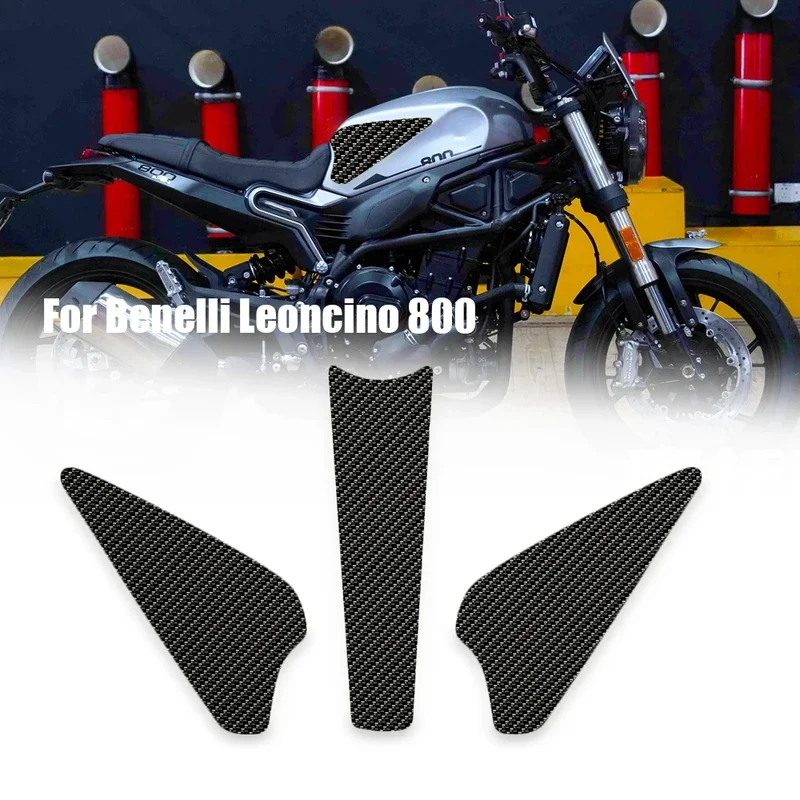 Đối với Benelli leoncino 800 BJ 800 xe máy chống trượt dầu nhiên liệu Tank Pad Side đầu gối Grip decal bảo vệ nước bằng chứng sticke 3D