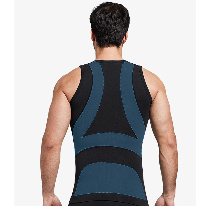Men Body Shaper Slimming Corset Chest Binder Underwear Seamless Control Abdominal Tank Tops - Image 4