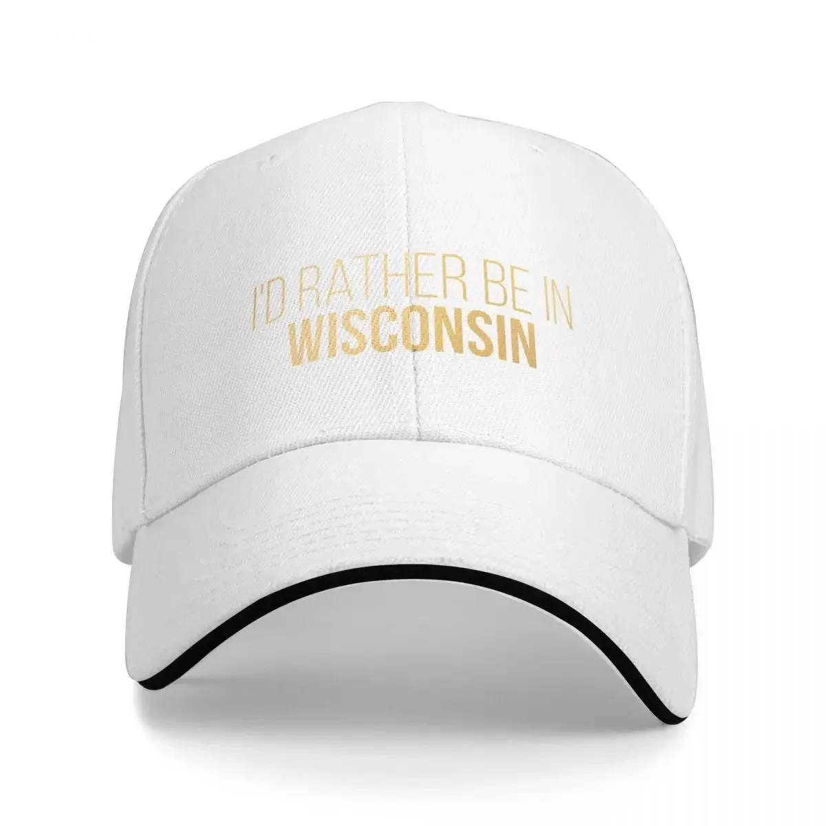 Wisconsin Baseball Caps Snapback Fashion Baseball Hats Breathable Casual Outdoor Unisex Polychromatic Customizable