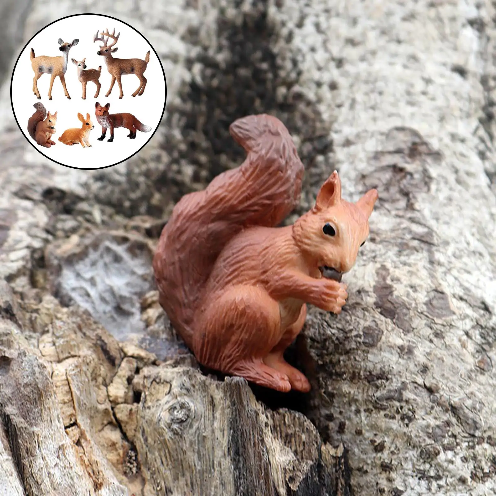 Simulation Animal Models Action Figures Plastic Mini Figurines for Children Toys Early Education Cognitive Development
