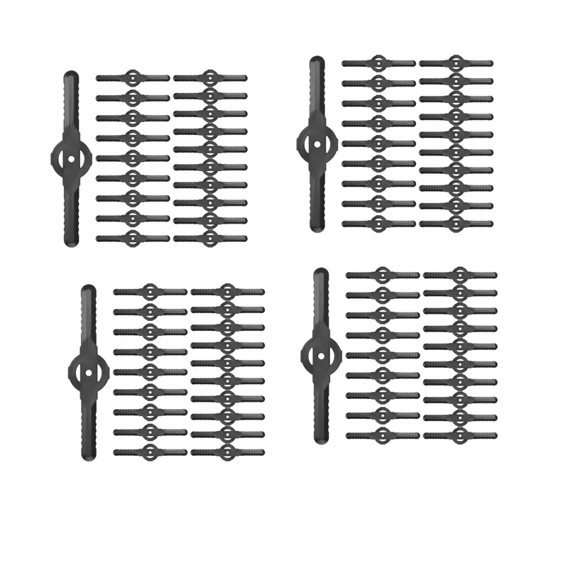 

Y50A-80 шт. пластиковые лезвия триммера для травы, лезвие газонокосилки, беспроводной триммер, садовый инструмент, аксессуары для газонокосилки