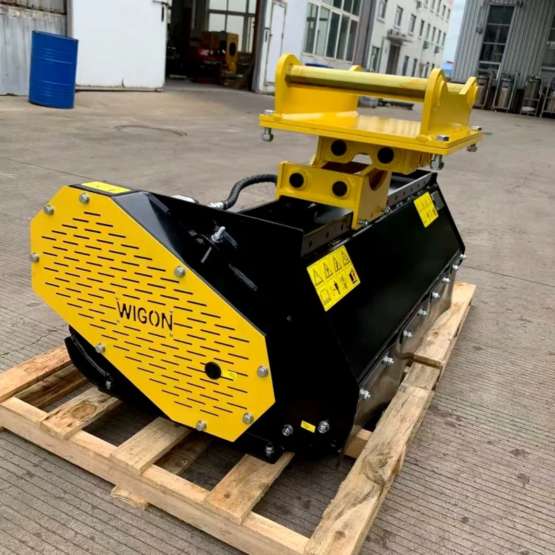 Excavator Linked Lawn Mower With Reinforced Blades For Handling Thick Vegetation Debris Excavator Linked Lawn Mower