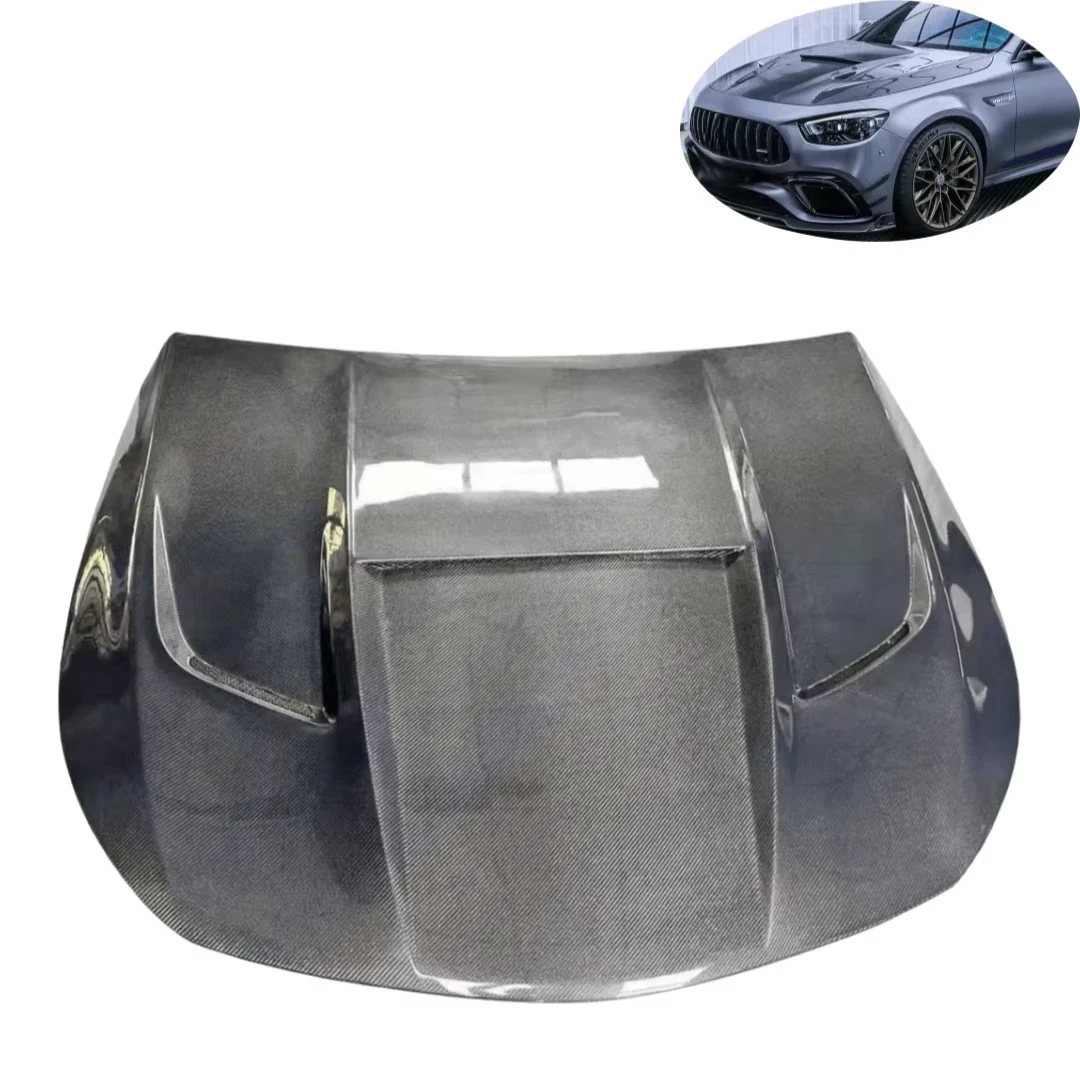 

BENSNEES Engine Bonnet Carbon Hood for E-Class W213 E63S E 63s E63 Sedan 2018 2019 Customized