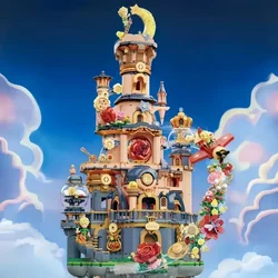 New Little Prince Star Castle Building Blocks Street View Children's Assembly Toy Model Ornaments Holiday Gift Collection