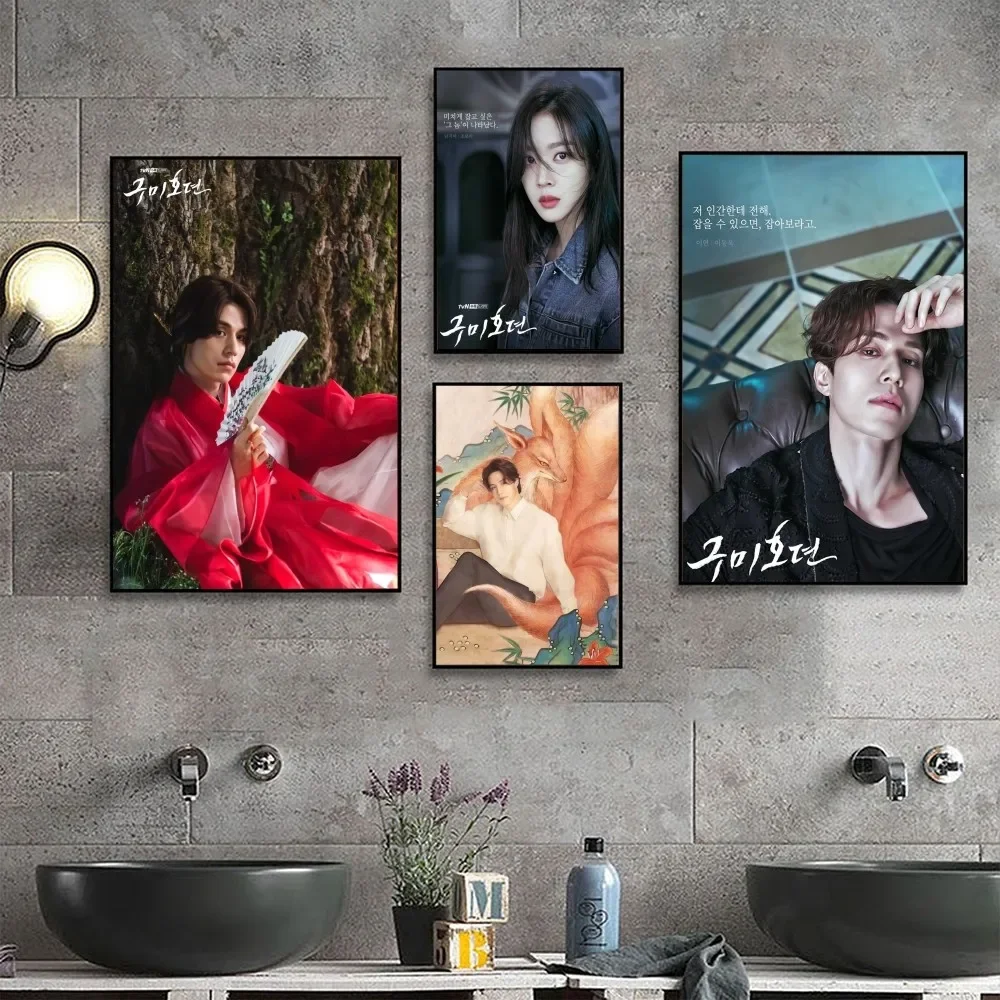 Tale of the Nine Tailed Lee Dong Wook Poster No Framed Poster Kraft Club Bar Paper Vintage Wall Painting Bedroom Study Stickers