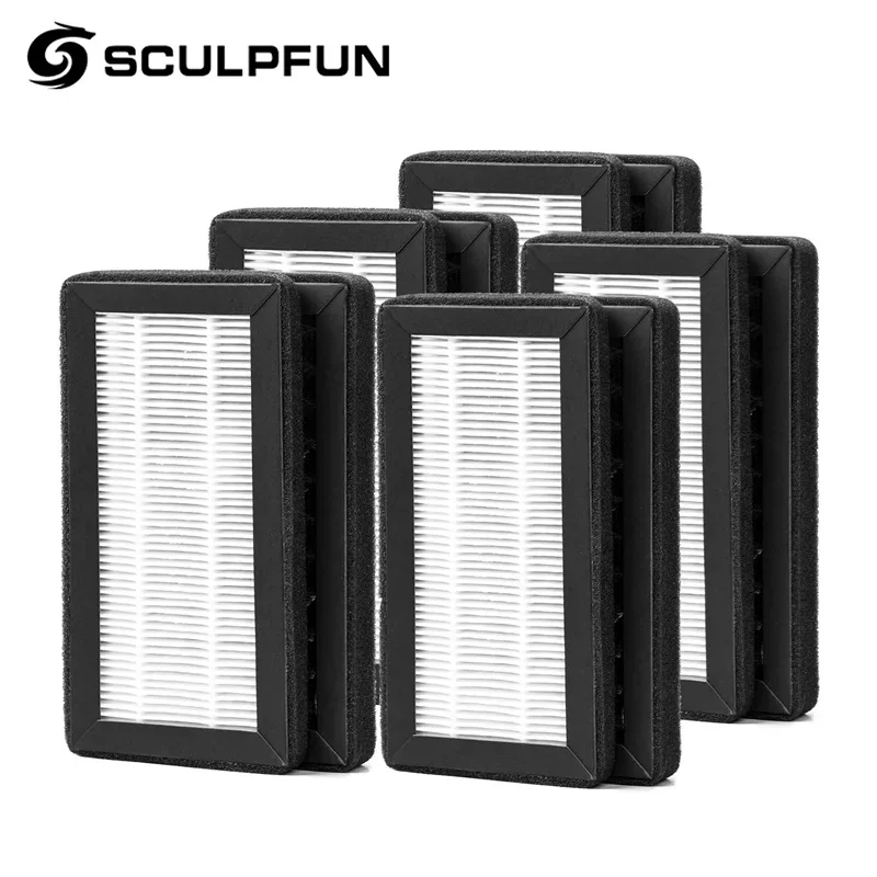 filtro sculpfun icube series filtracao eficiente de algodao com carvao ativado facil instalacao para icube 10w 5w 3w pcs 01