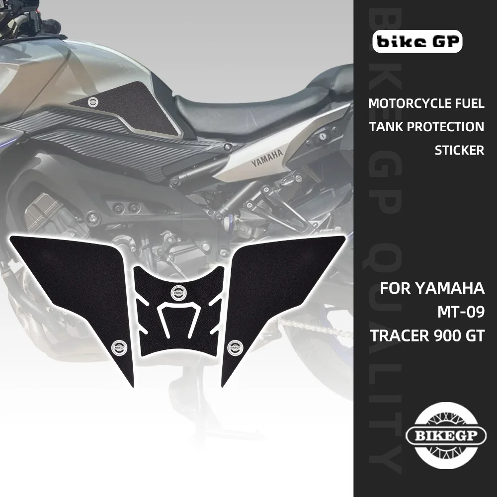 Pelindung Tangki Sepeda Motor GP untuk Yamaha MT-09 TRACER 900GT Stiker Pelindung Tekstur Matte Stiker Penutup Tangki Minyak 2022