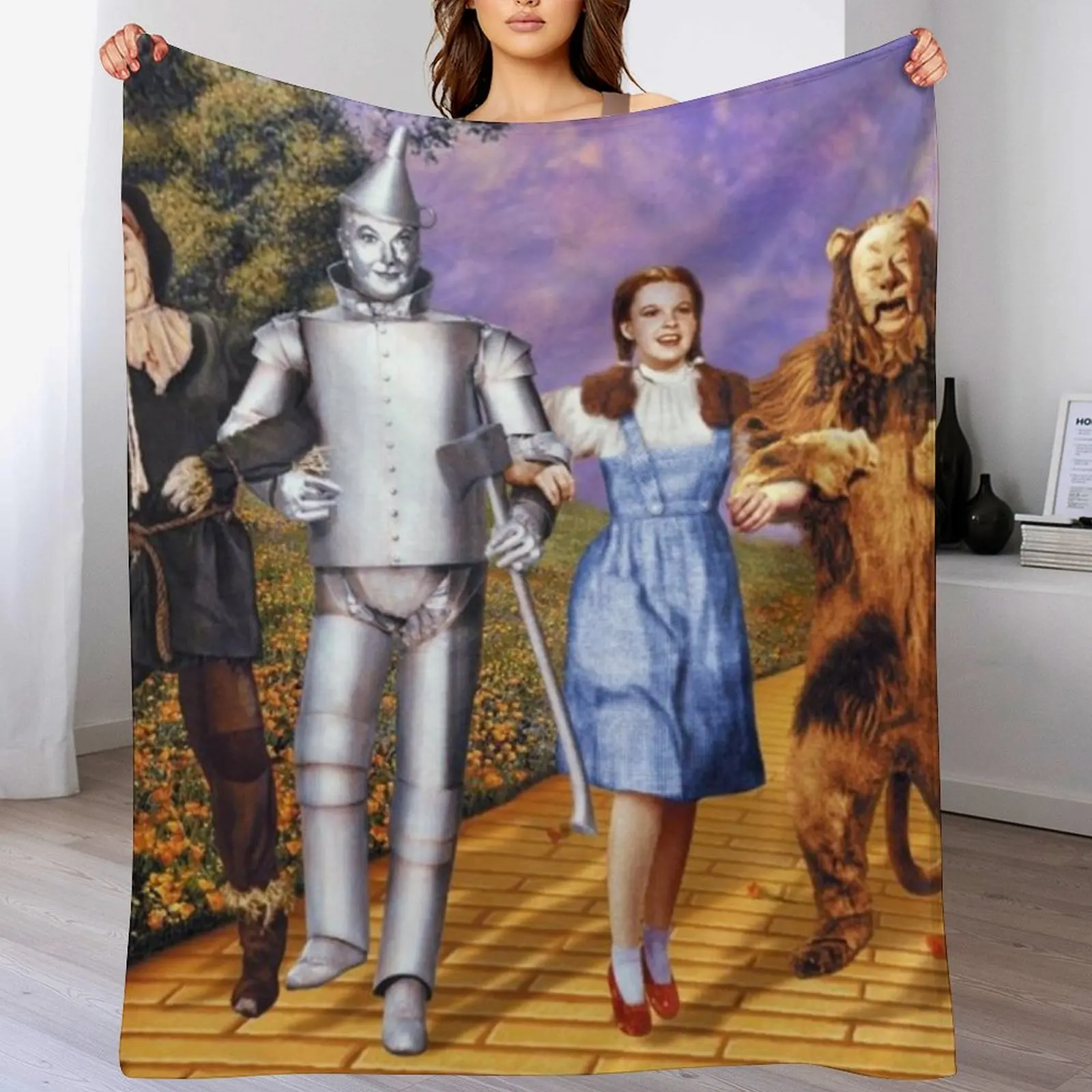 

the wizard of oz Throw Blanket Cozy Home Blanket Gift for Christmas Holiday
